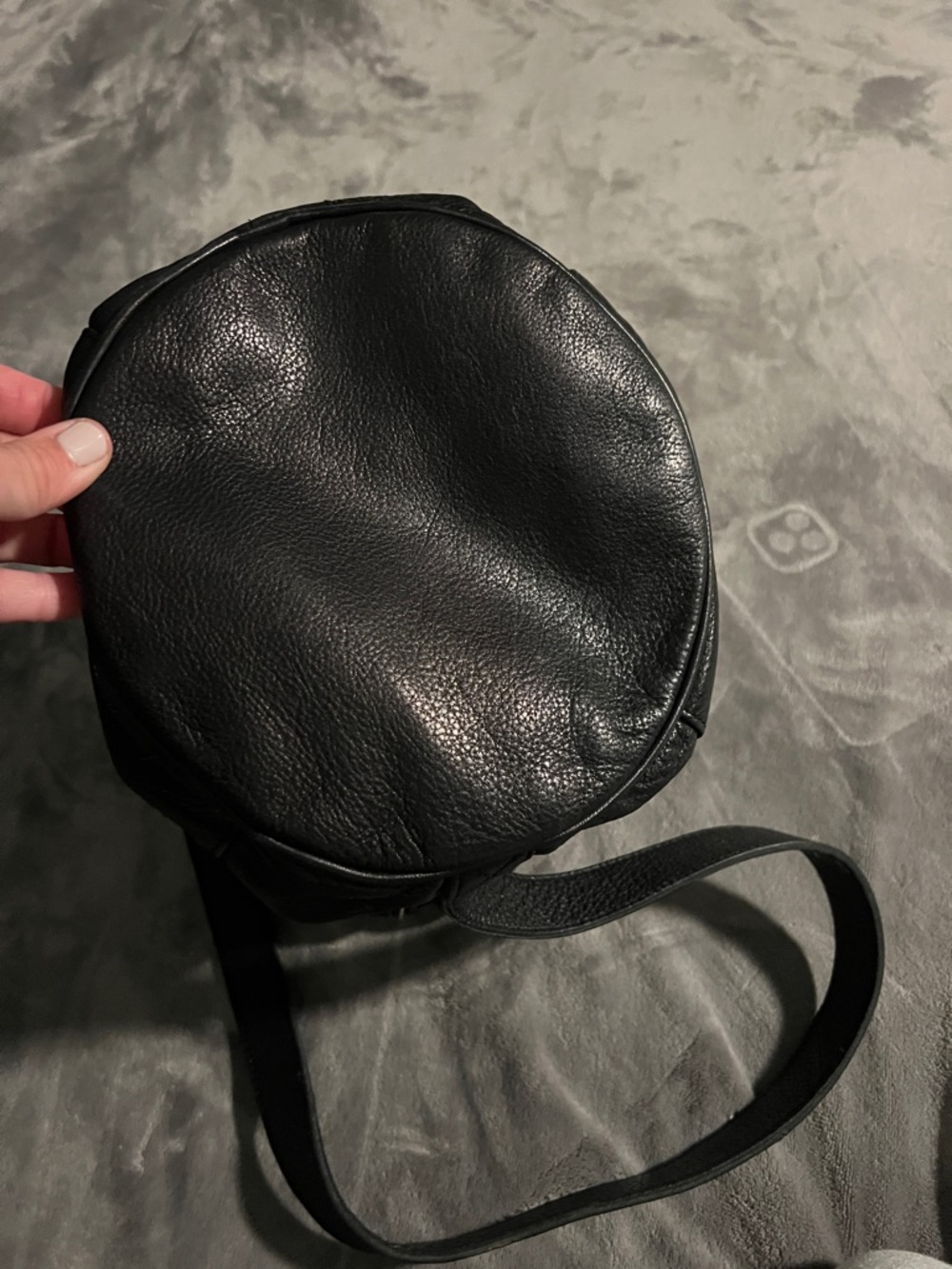 Free People Black Leather Bucket Bag - Picture 5 of 9